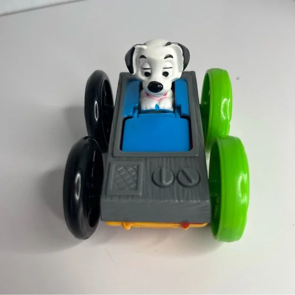 Vintage 1998 McDonald's Disney 101 Dalmatians Flip Car Cruella De Vil Puppy Dog - Picture 9 of 11